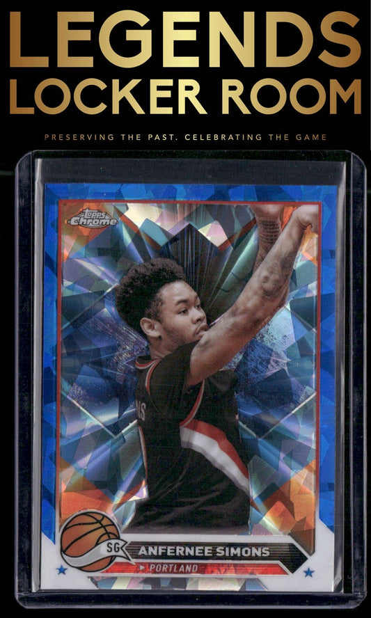 2023-24 Topps Chrome Sapphire Edition #143 Anfernee Simons
