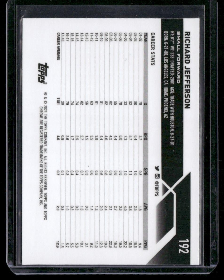 2023-24 Topps Chrome #192 Richard Jefferson