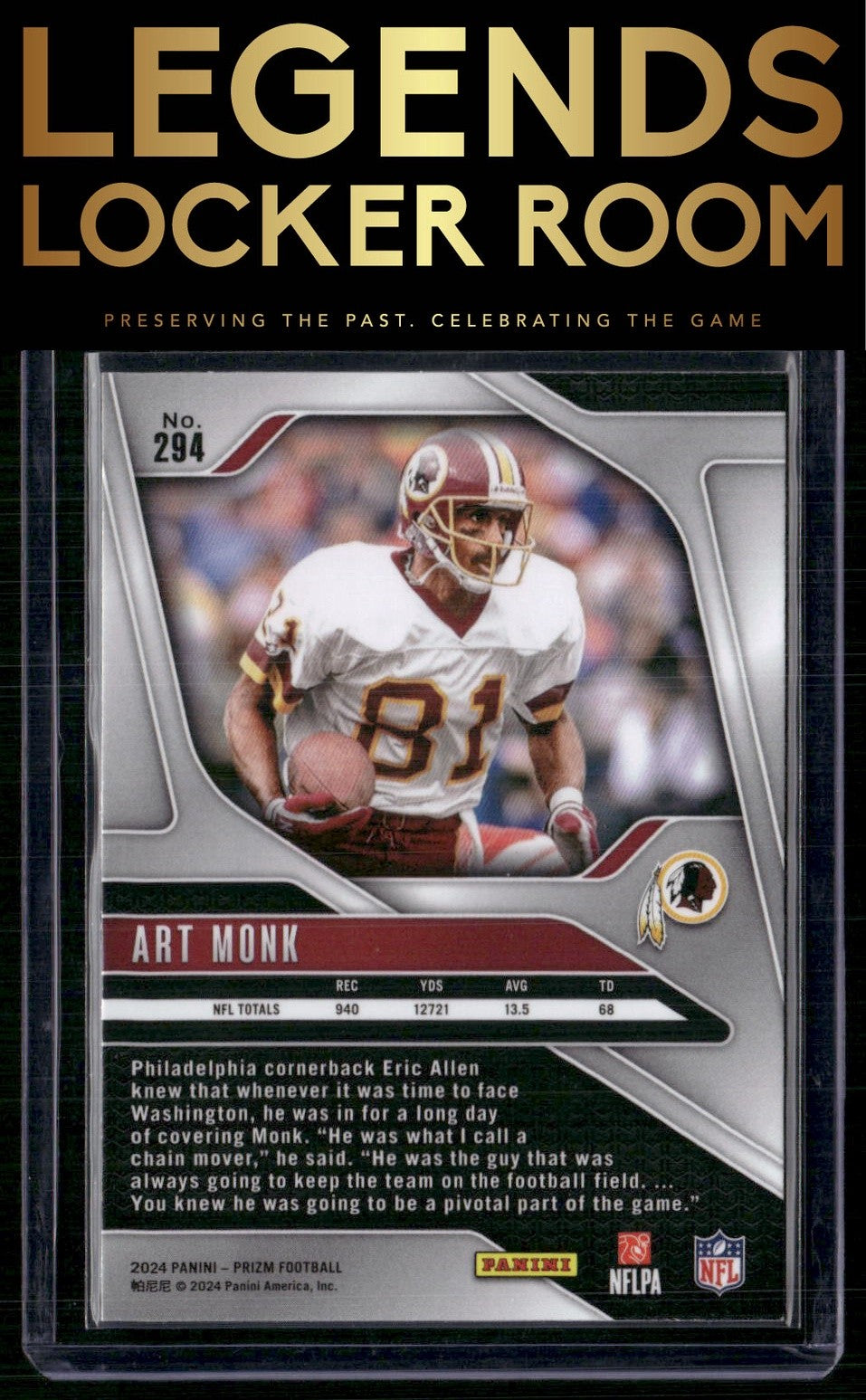 2024 Panini Prizm #294 Art Monk
