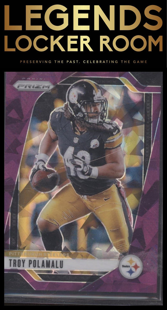 2024 Panini Prizm #248 Troy Polamalu Purple Ice #/225