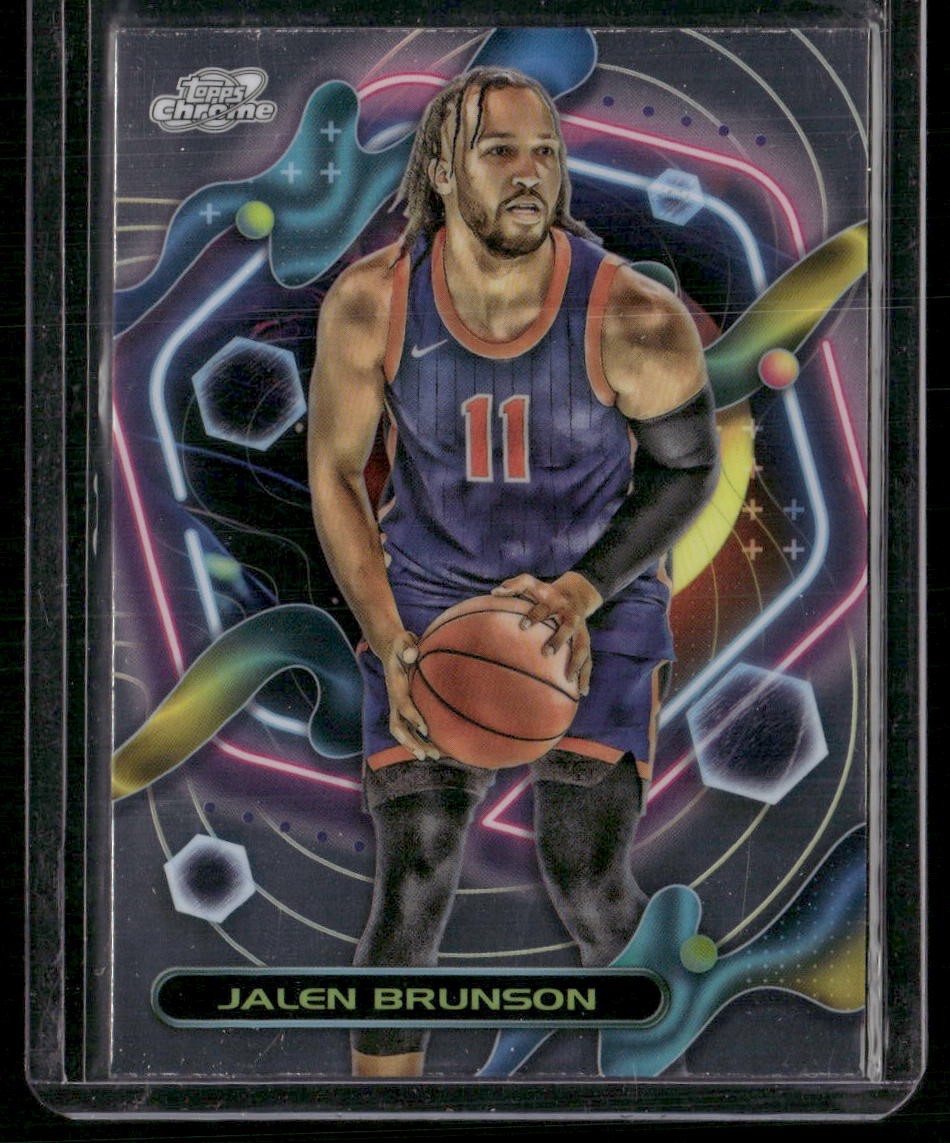 2023-24 Topps Chrome Cosmic #81 Jalen Brunson