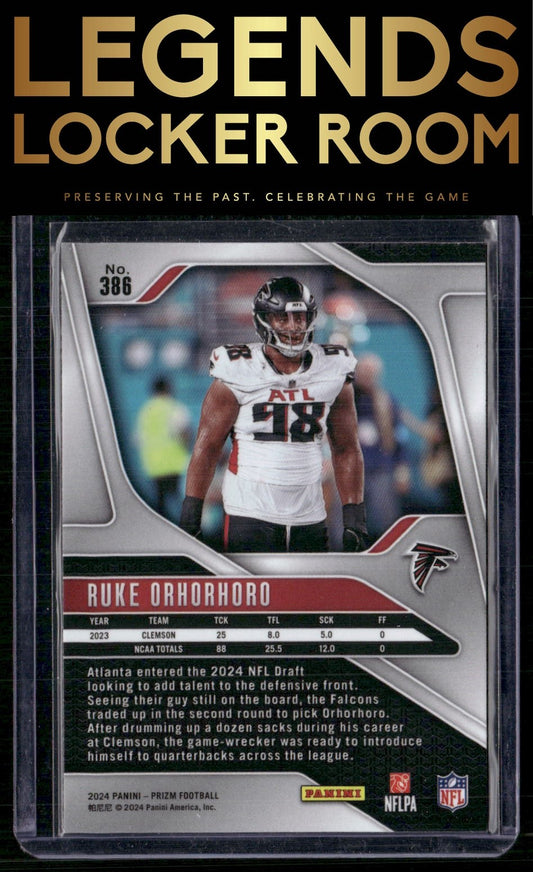 2024 Panini Prizm #386 Ruke Orhorhoro
