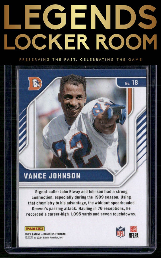2024 Donruss #18 Vance Johnson The Legends Series