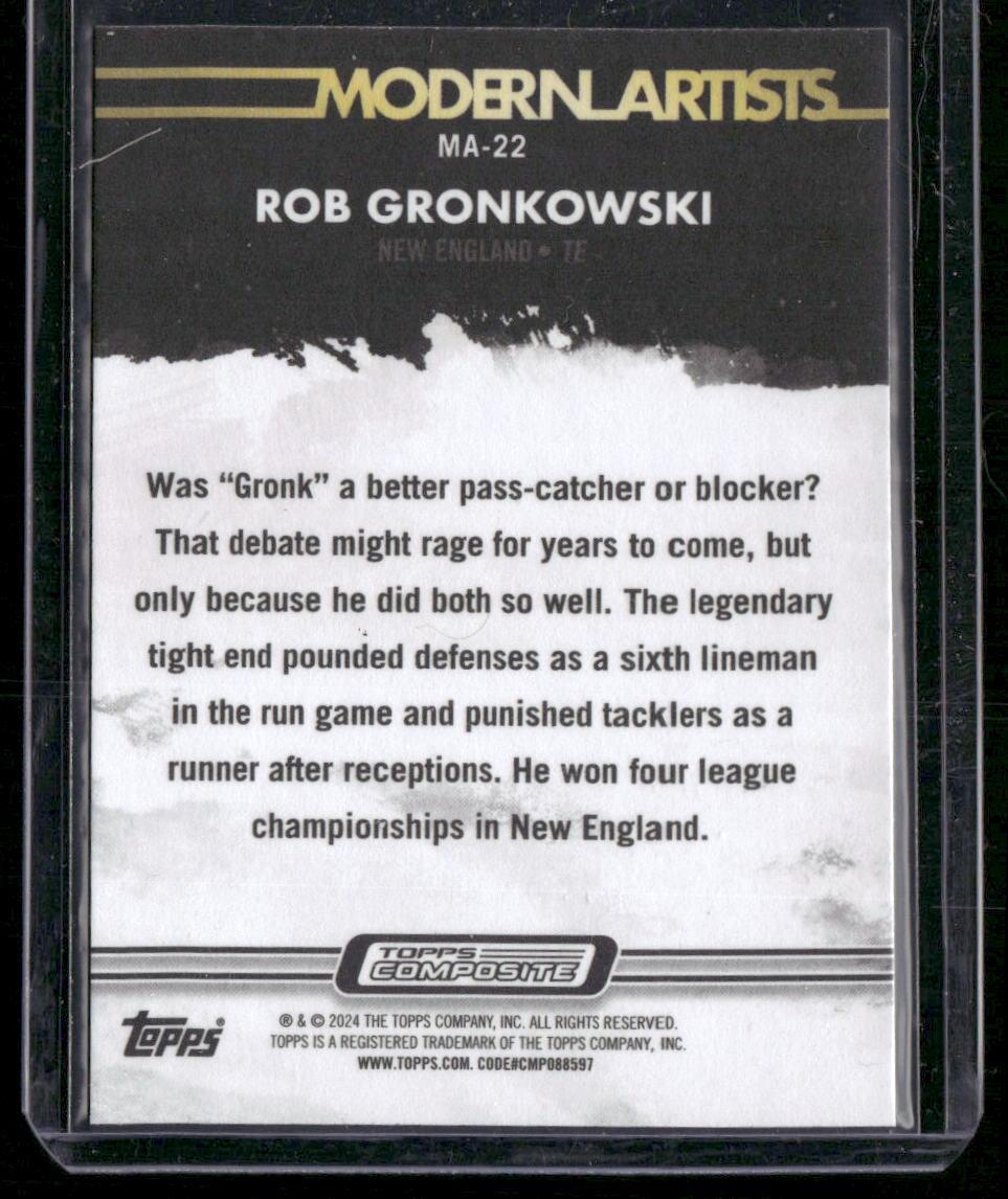2023 Topps Composite #MA-22 Rob Gronkowski Modern Artists