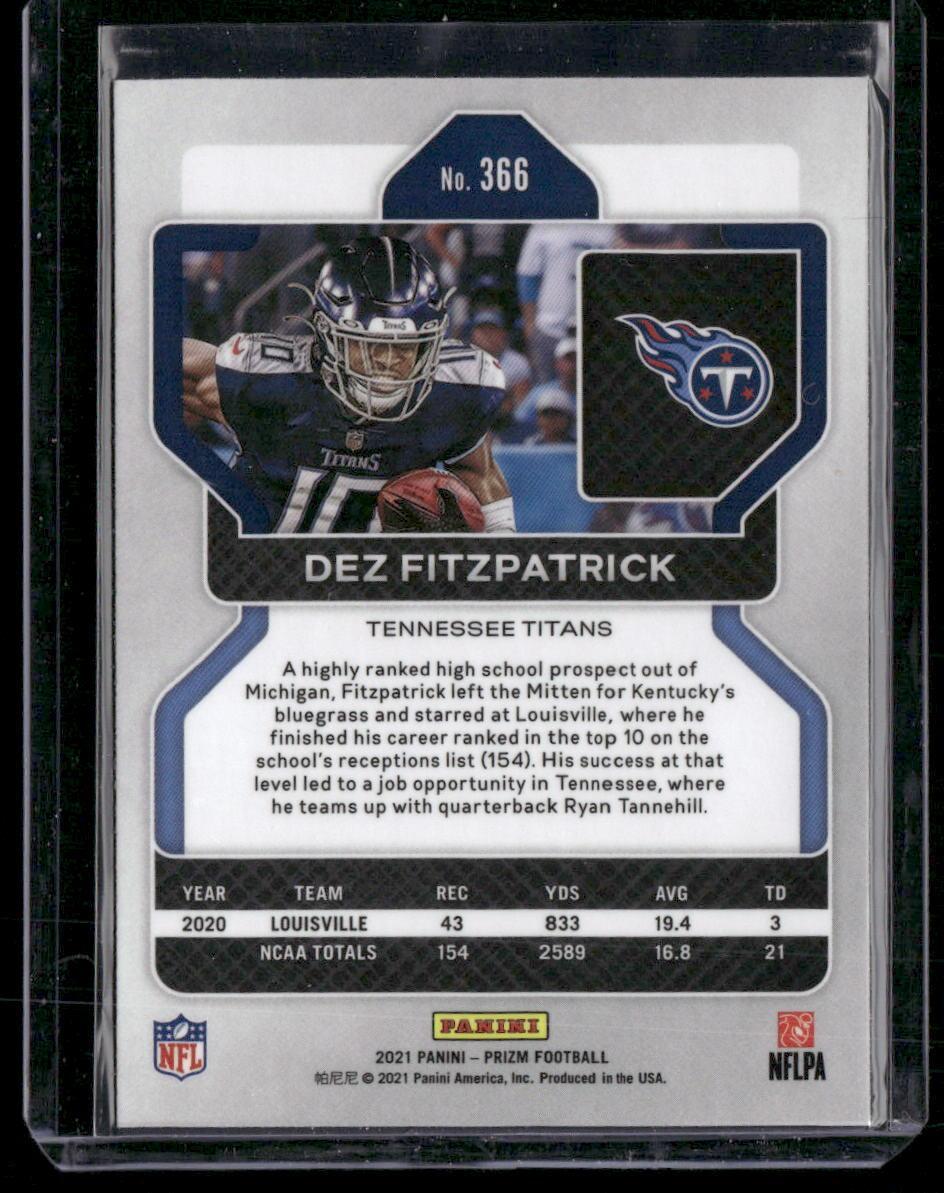 2021 Panini Prizm #366 Dez Fitzpatrick