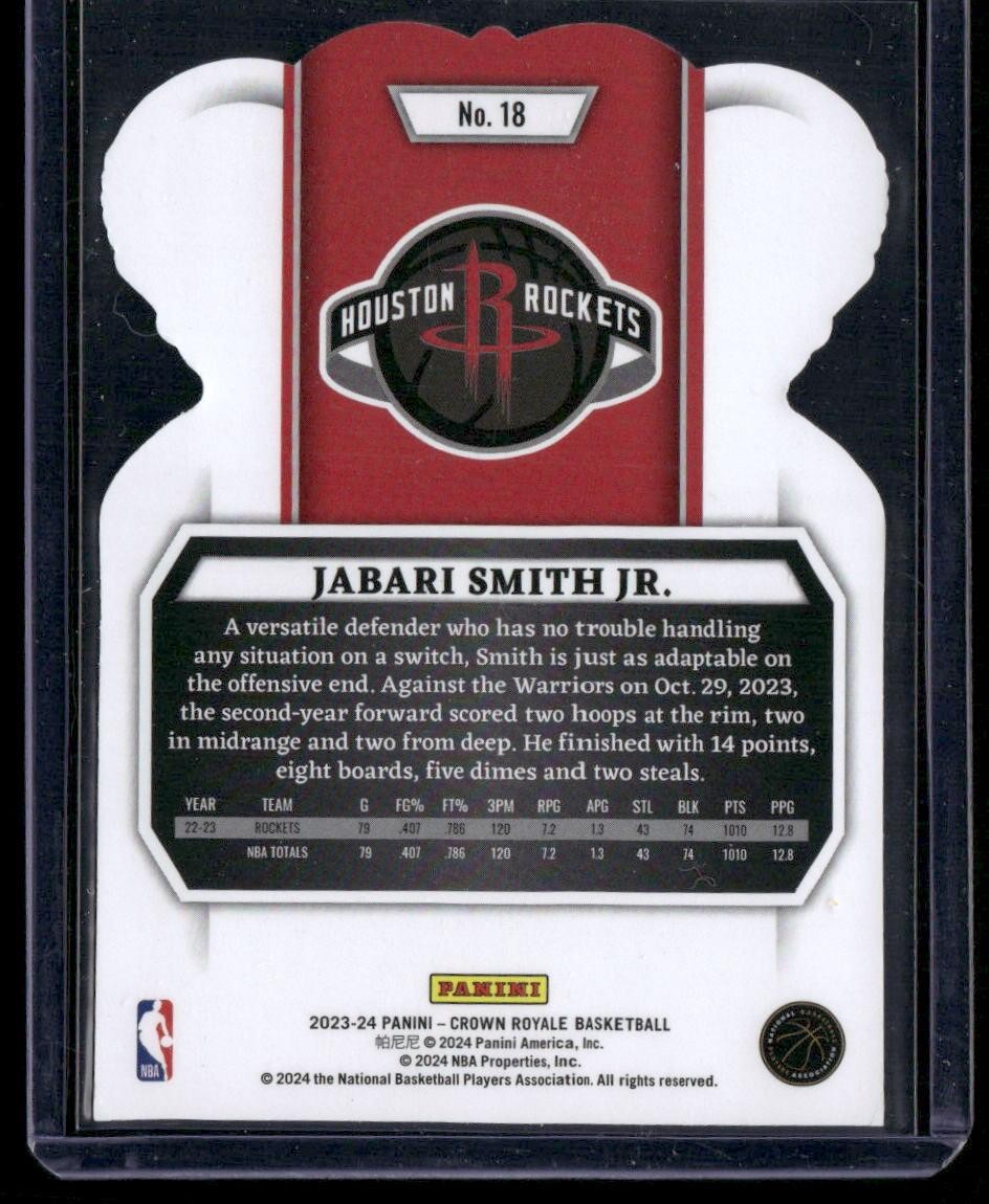 2023-24 Panini Crown Royale #18 Jabari Smith Jr.