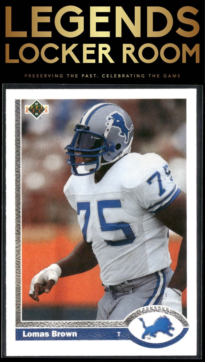 1991 Upper Deck #325c Lomas Brown