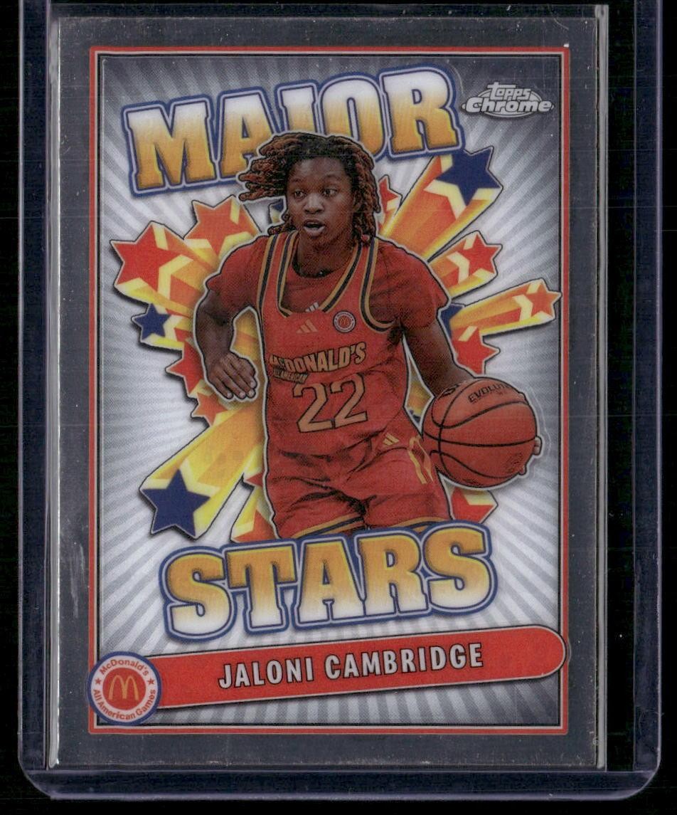 2024 Topps Chrome McDonald's All-American Jaloni Cambridge Major Stars