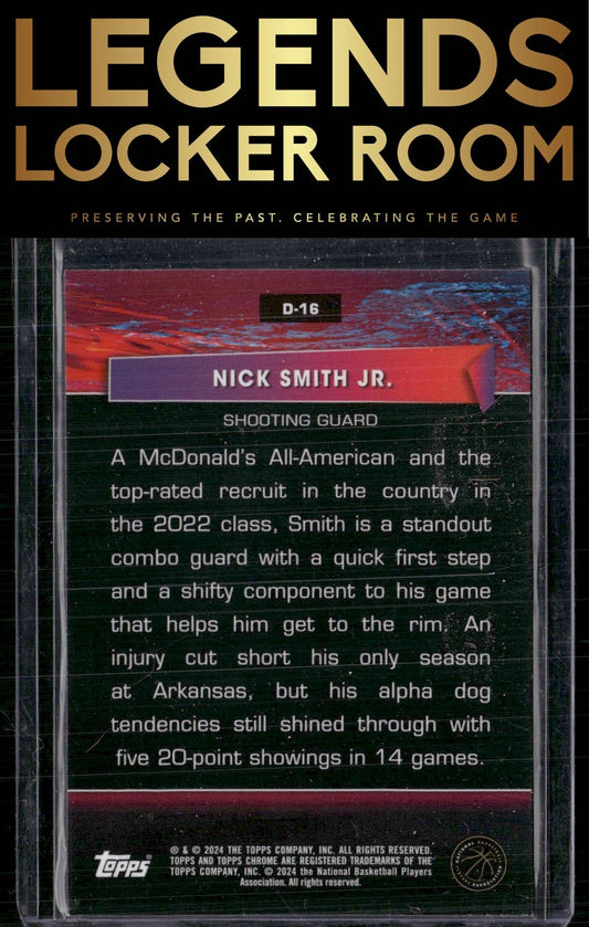 2023-24 Topps Chrome #D-16 Nick Smith Jr. Destiny