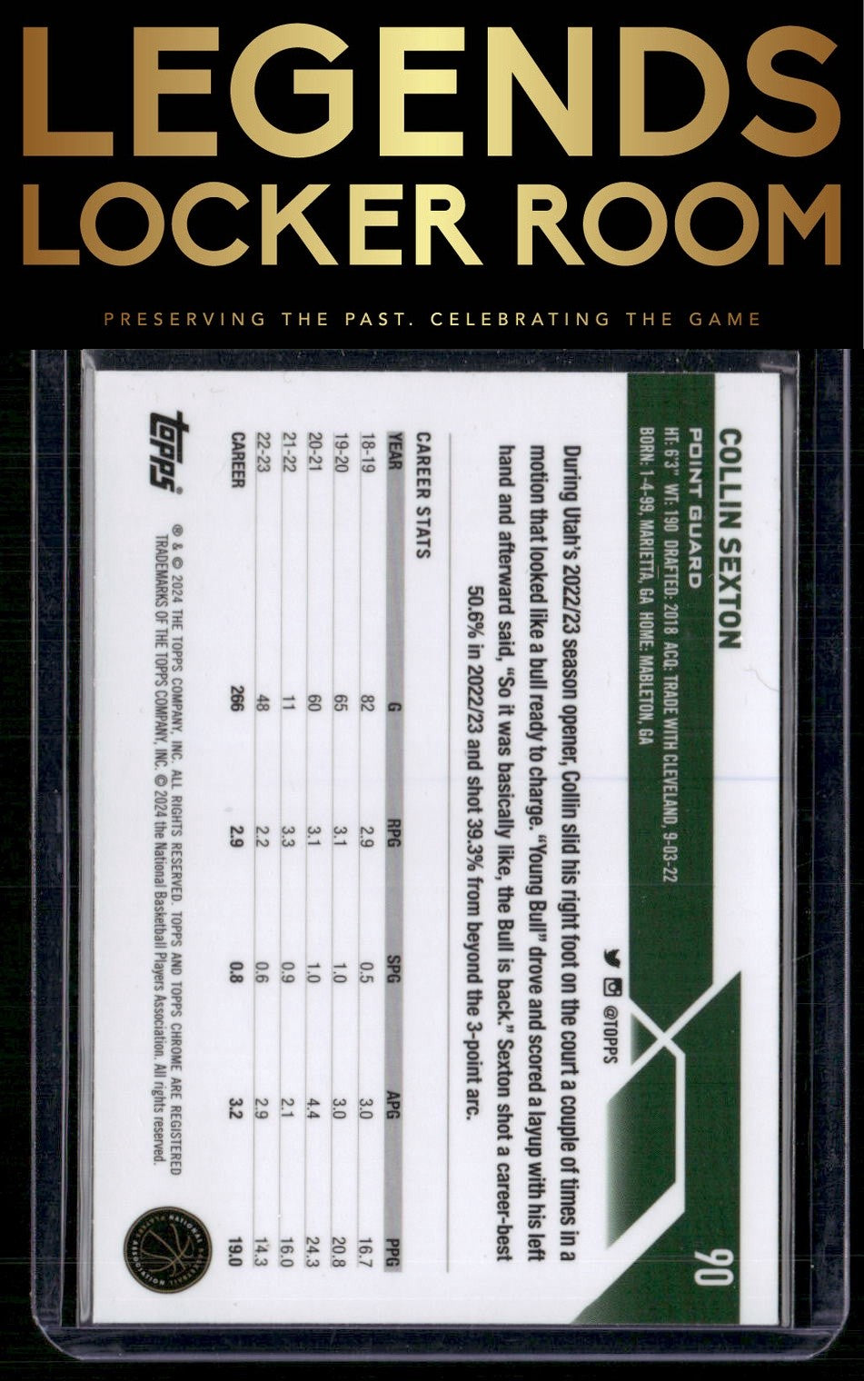 2023-24 Topps Chrome Sapphire Edition #90 Collin Sexton