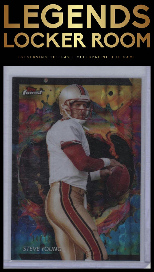 2024 Finest #241 Steve Young Oil Spill Refractor #/10