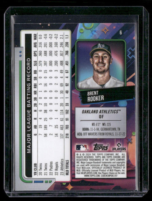 2024 Topps Chrome Cosmic #6 Brent Rooker
