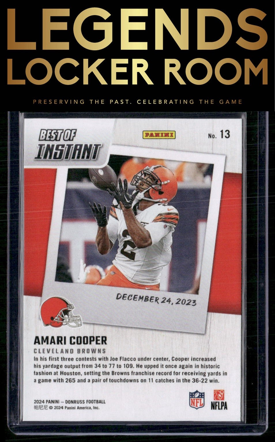 2024 Donruss #13 Amari Cooper Best of Panini Instant