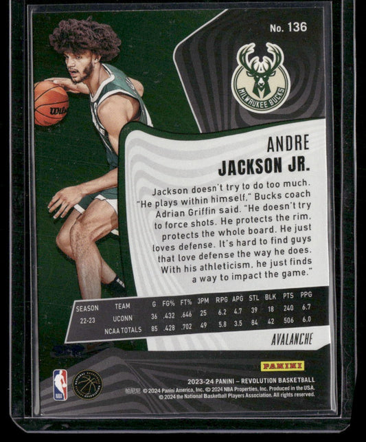 2023-24 Panini Revolution #136 Andre Jackson Jr. Avalanche