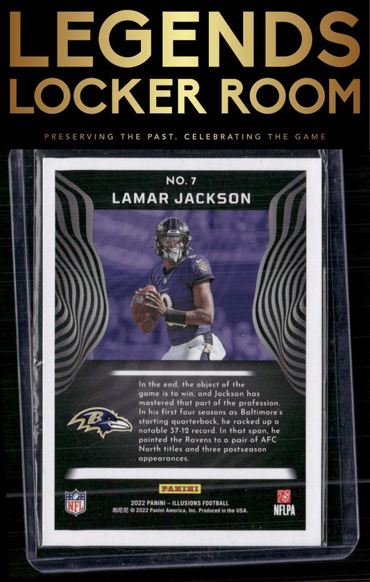 2022 Panini Illusions #7 Lamar Jackson
