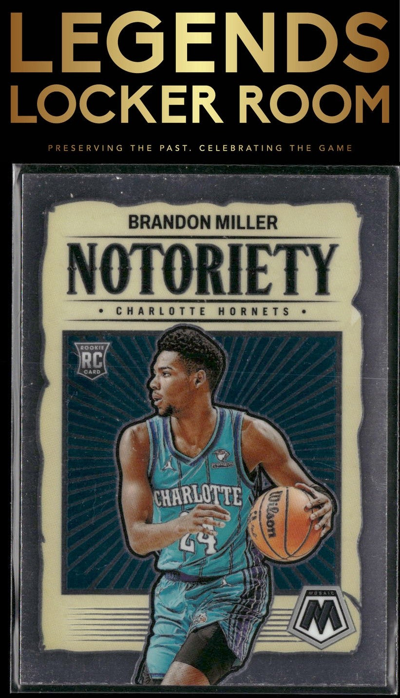 2023-24 Panini Mosaic #10 Brandon Miller Notoriety