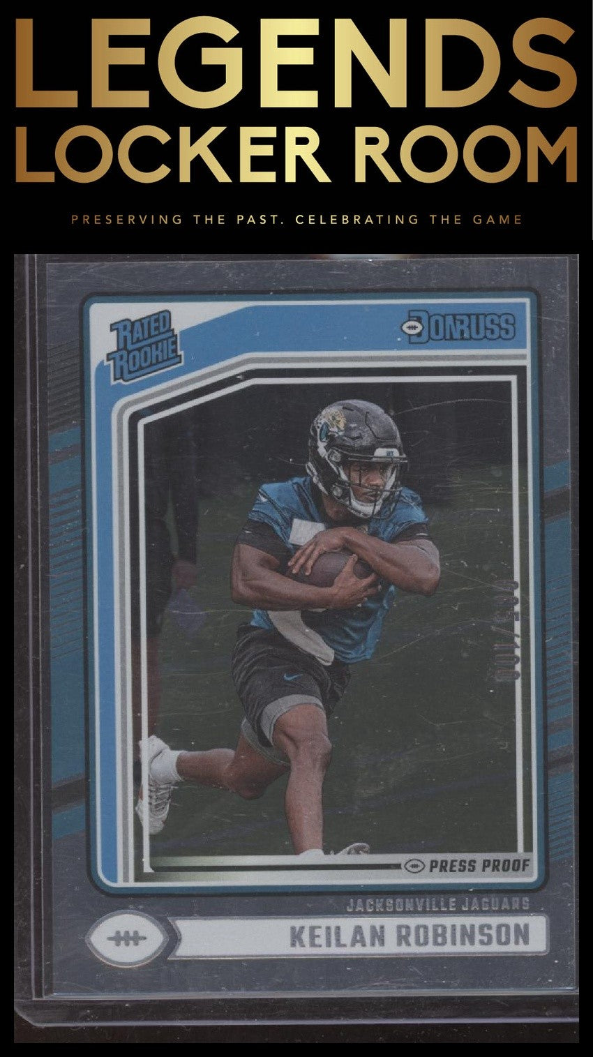 2024 Donruss #385 Keilan Robinson Press Proof Silver #/100