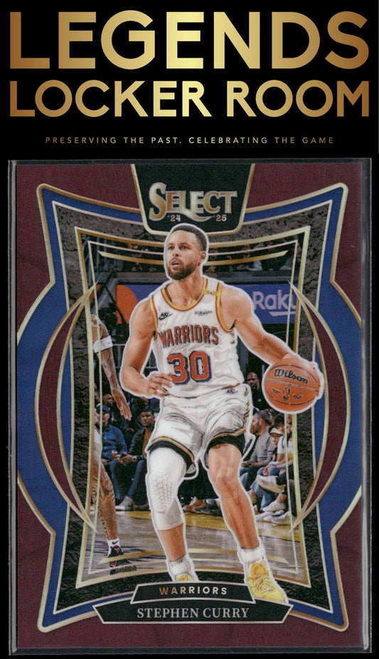 2024-25 Panini Select #7 Stephen Curry Maroon Prizm #/175