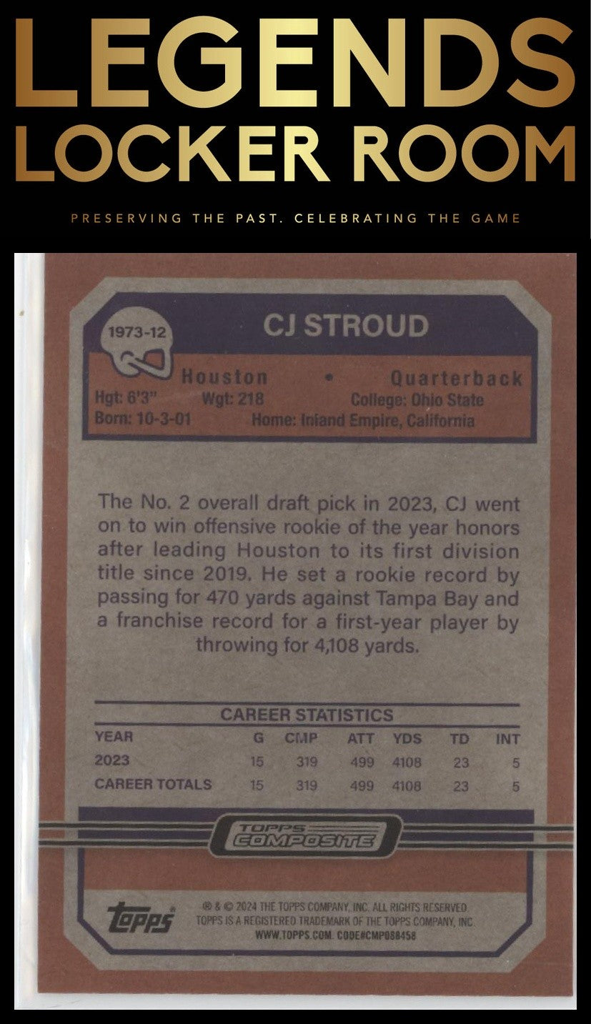 2023 Topps Composite #1973-12 CJ Stroud 1973 Topps Football