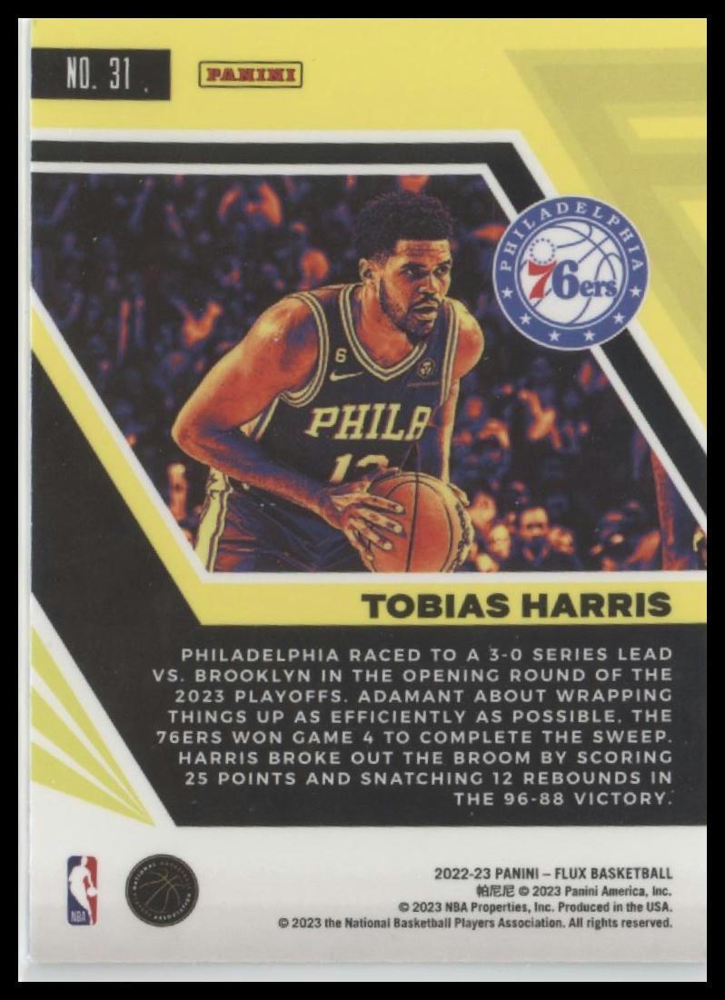 2022-23 Panini Flux #31 Tobias Harris