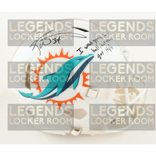 Ricky Williams Signed Dolphins Full-Size Authentic On-Field Speed Helmet 