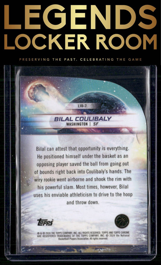 2023-24 Topps Chrome Cosmic #LIO-7 Bilal Coulibaly Launched Into Orbit