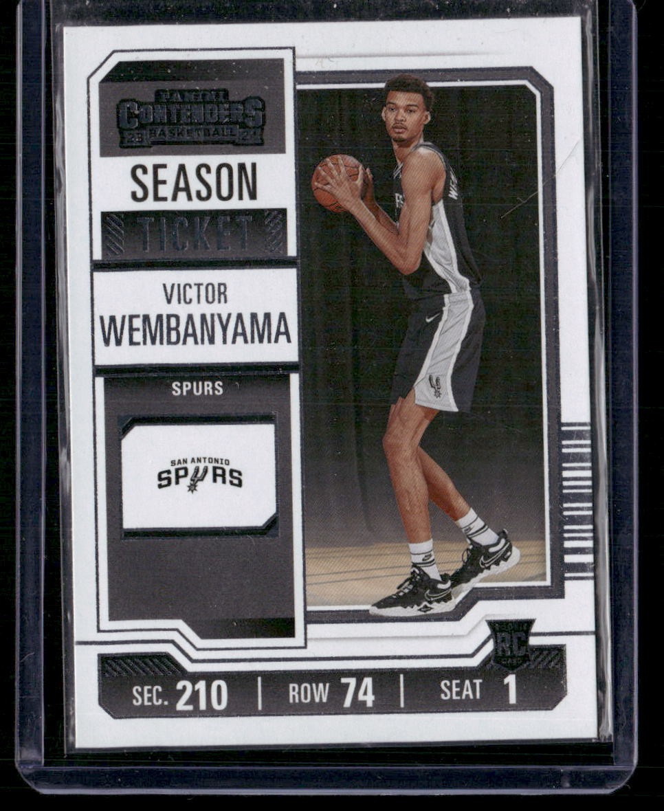 2023-24 Panini Contenders #11 Victor Wembanyama Season Ticket Retail