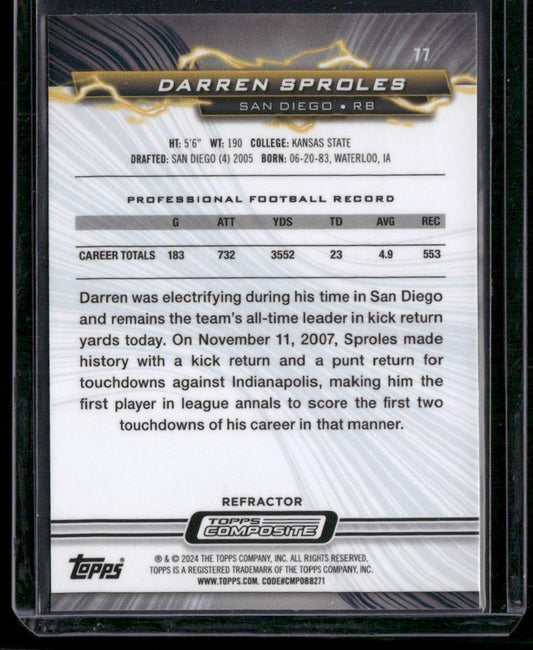 2023 Topps Composite #77 Darren Sproles Resurgence Refractor