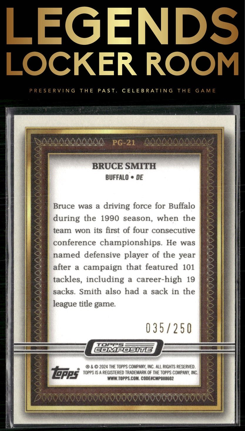 2023 Topps Composite #PG-21 Bruce Smith Portrait Gallery Green