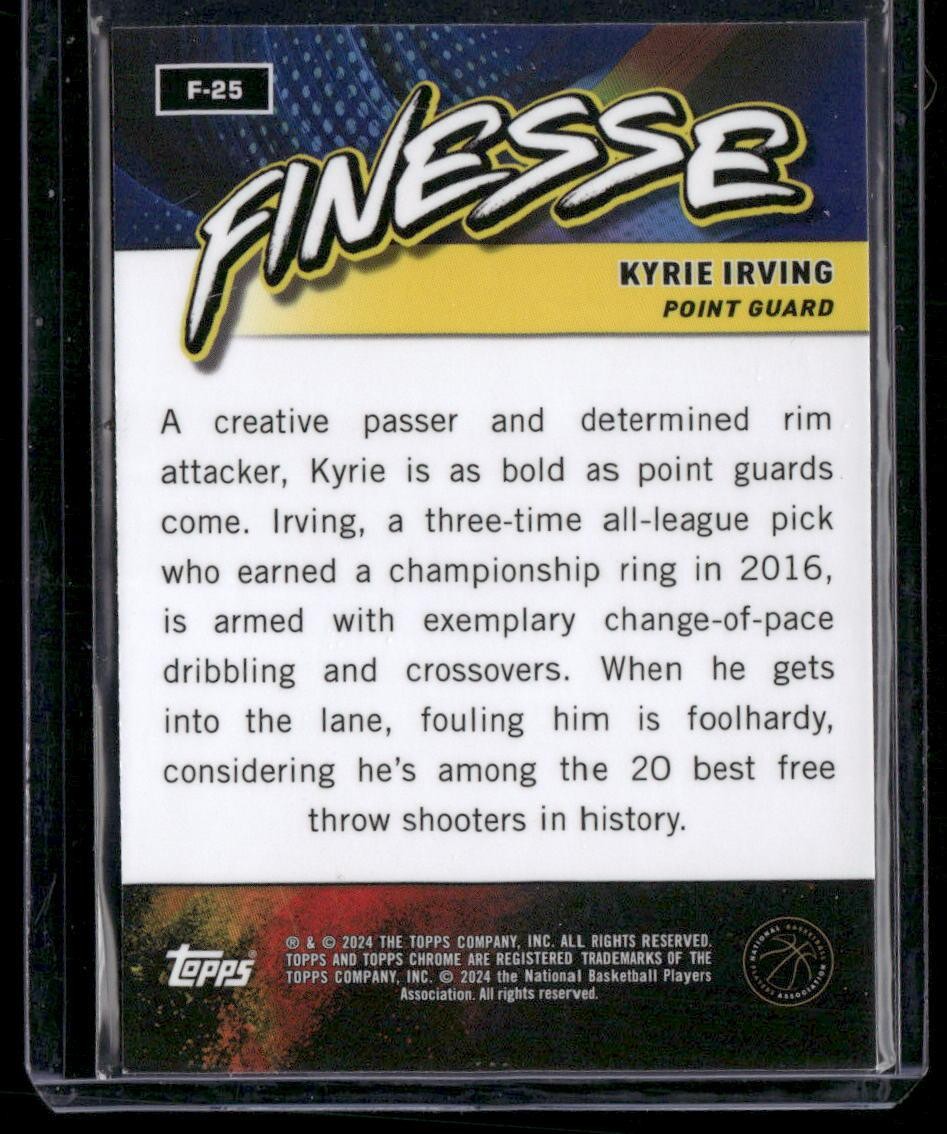 2023-24 Topps Chrome #F-25 Kyrie Irving Finesse