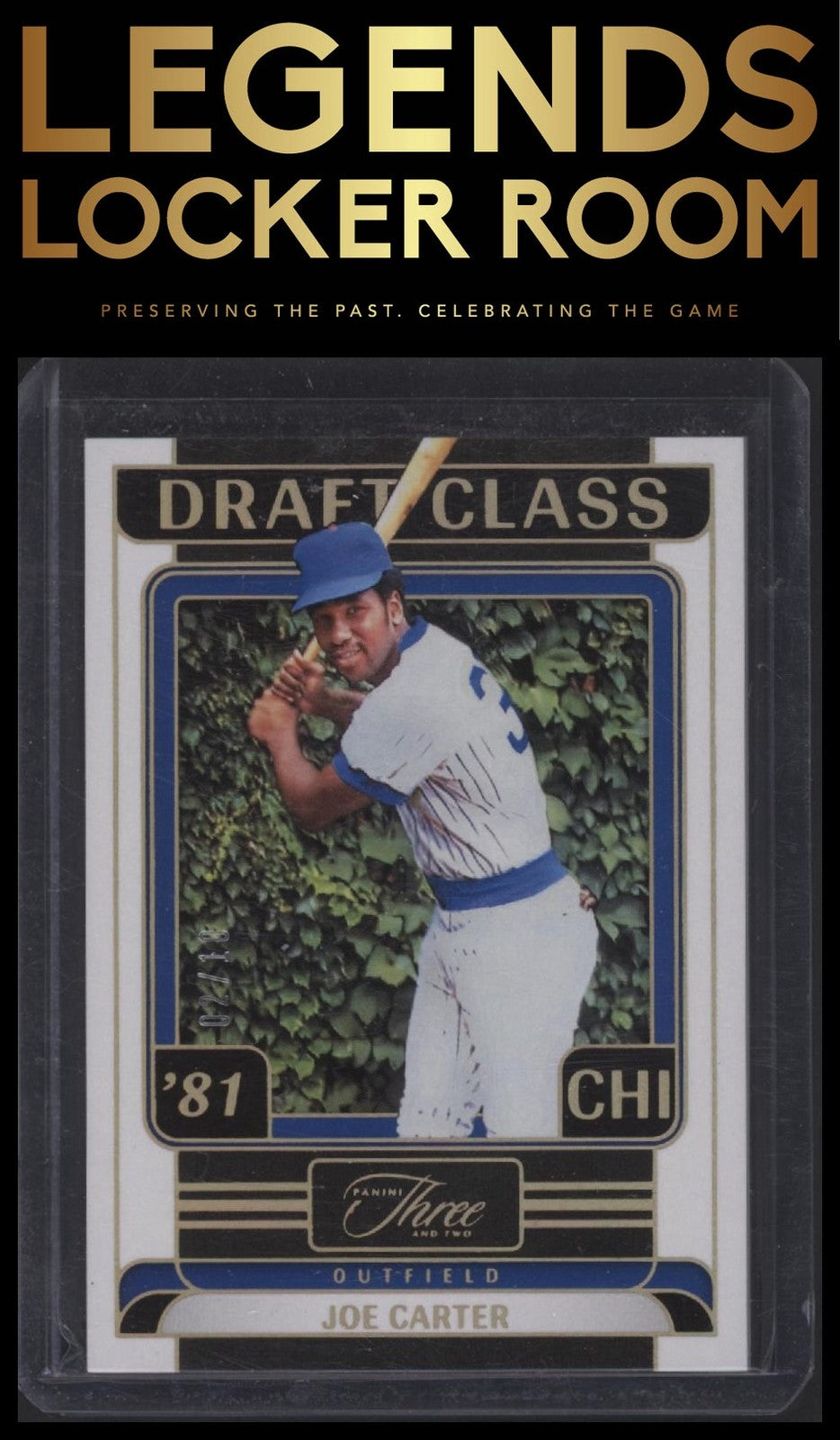 2024 Panini Three and Two #3 Joe Carter Draft Class Holo Gold #/10