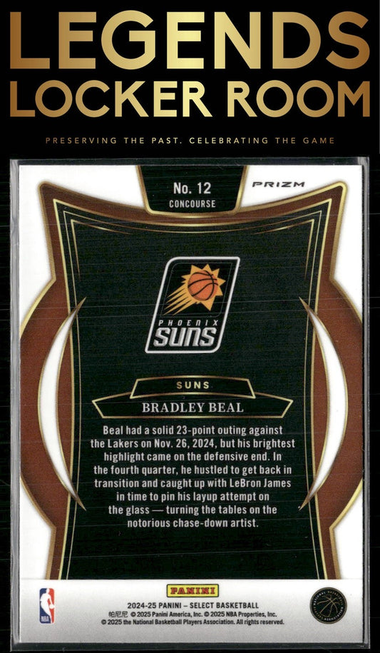 2024-25 Panini Select #12 Bradley Beal Blue Prizm