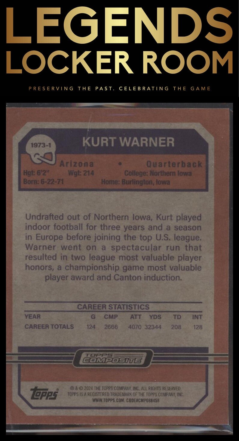 2023 Topps Composite #1973-1 Kurt Warner 1973 Topps Football