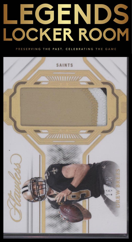 2023 Panini Flawless #P-DBR Drew Brees Patches #/25