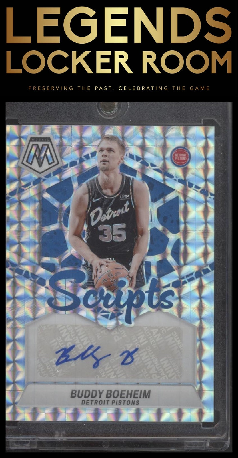 2023-24 Panini Mosaic #MS-BBP Buddy Boeheim Scripts Mosaic