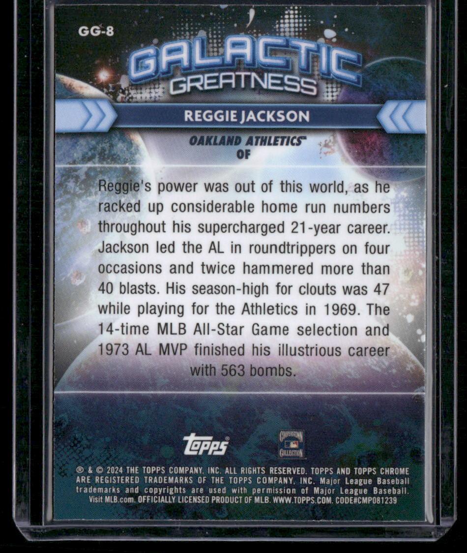 2024 Topps Chrome Cosmic #GG-8 Reggie Jackson Galactic Greatness