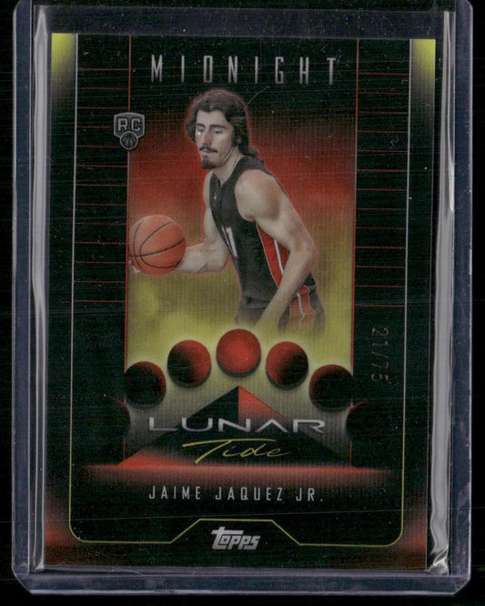 2023-24 Topps Midnight #LT-15 Jaime Jaquez Jr. Lunar Tide Dusk #/75
