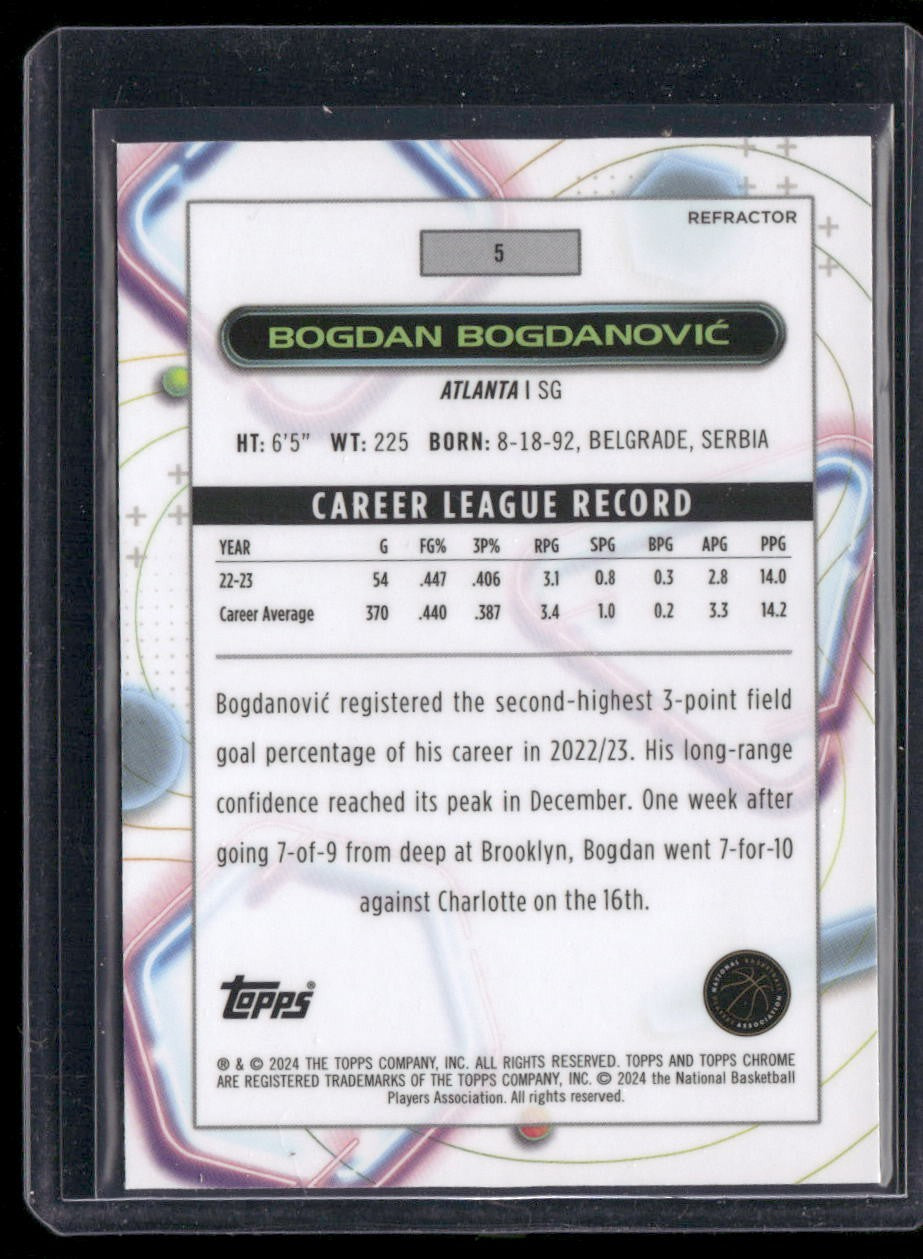 2023-24 Topps Chrome Cosmic #5 Bogdan Bogdanović Refractors