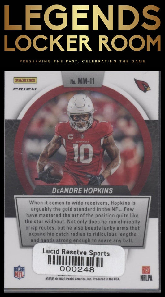 2023 Panini Mosaic #MM-11 DeAndre Hopkins Men of Mastery No Huddle Silver