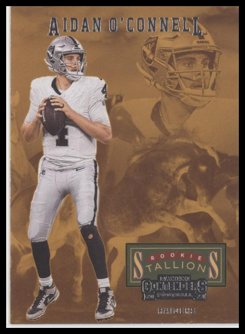 2023 Panini Contenders #1 Aidan O'Connell Rookie Stallions