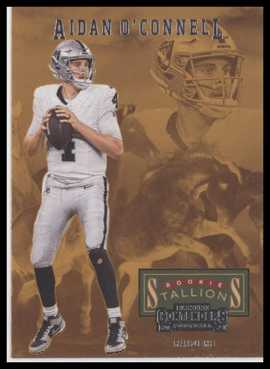 2023 Panini Contenders #1 Aidan O'Connell Rookie Stallions