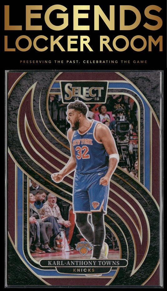 2024-25 Panini Select #114 Karl-Anthony Towns Maroon Prizm #/175