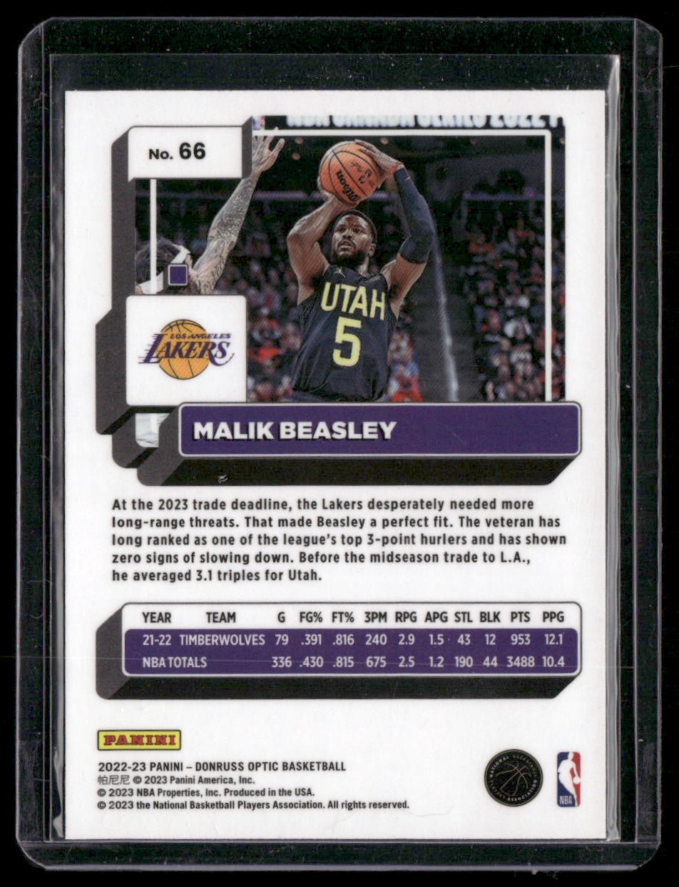 2022-23 Donruss Optic #66 Malik Beasley
