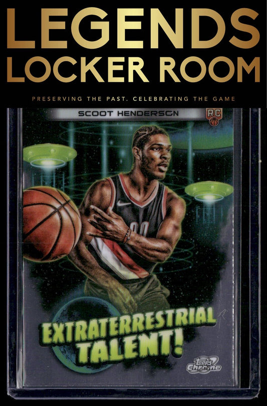 2023-24 Topps Chrome Cosmic #ET-17 Scoot Henderson Extraterrestrial Talent