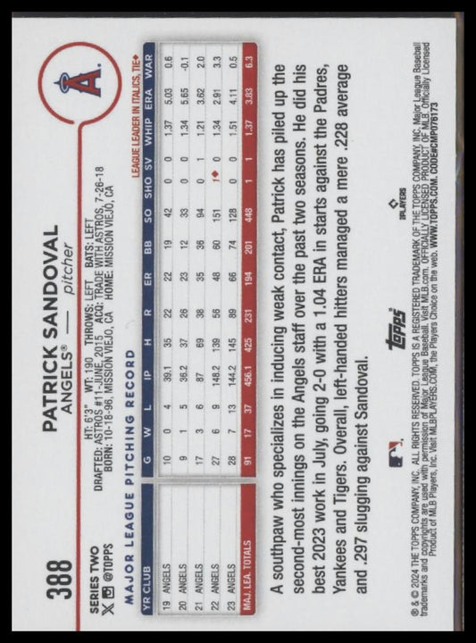 2024 Topps #388 Patrick Sandoval