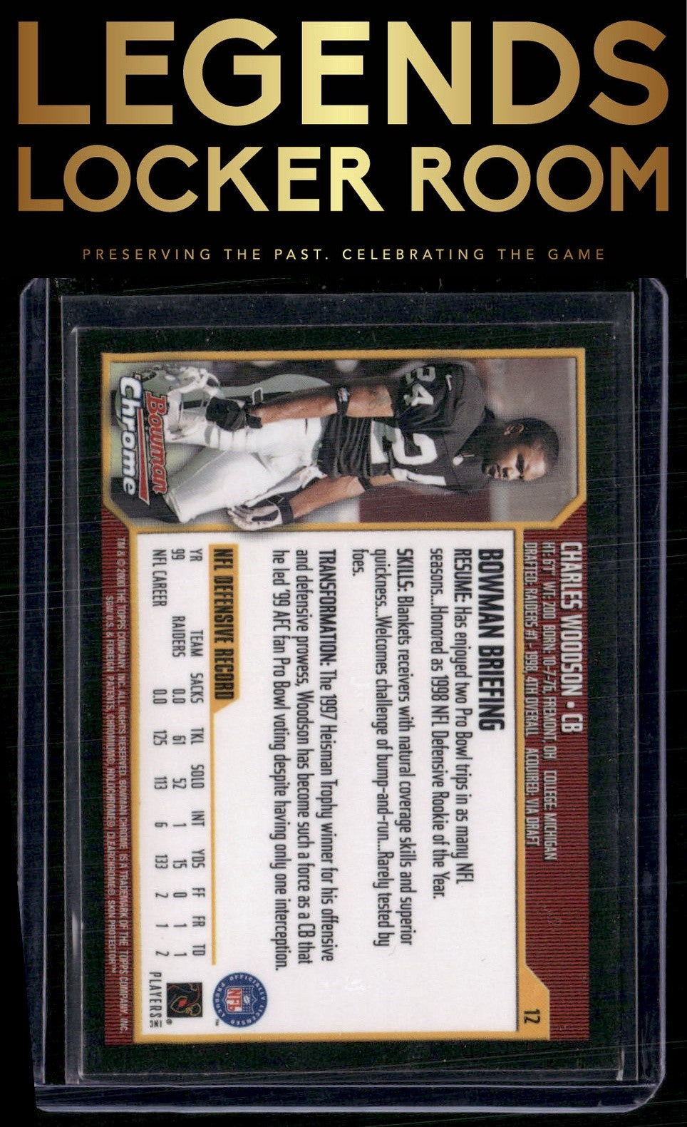2000 Bowman Chrome #12 Charles Woodson