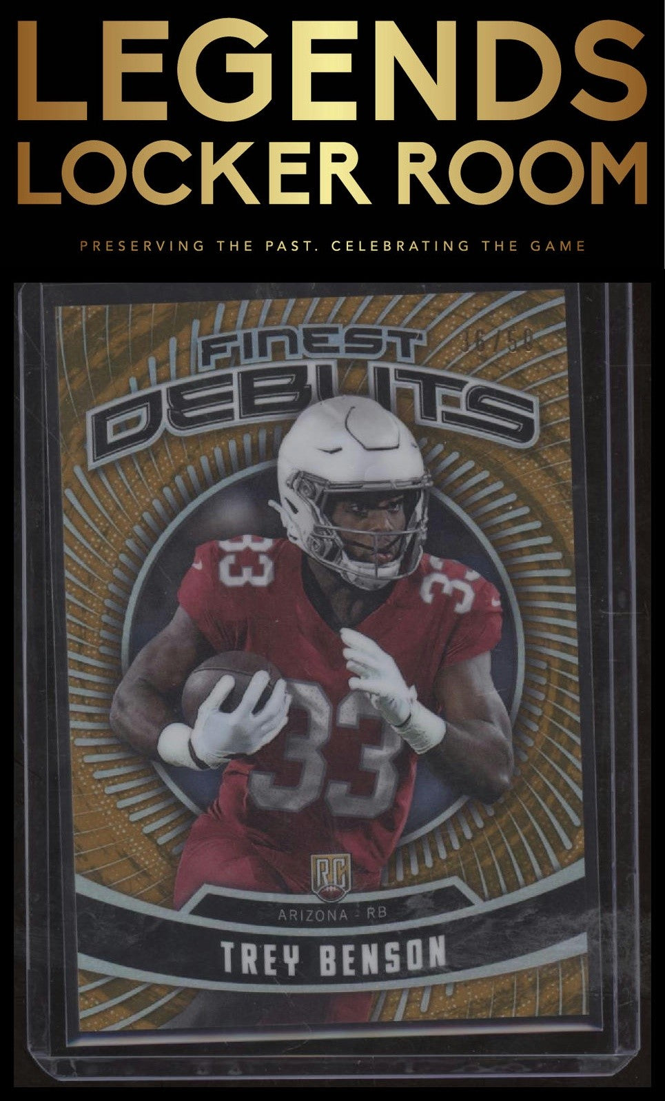 2024 Finest #D-14 Trey Benson Debut Gold Refractor #/50