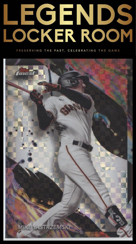 2024 Finest #175 Mike Yastrzemski Checkerboard Refractor