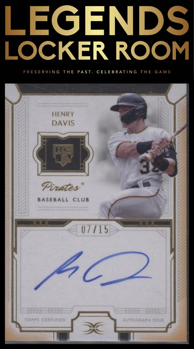 2024 Topps Definitive Collection Henry Davis Definitive Rookie Auto /15