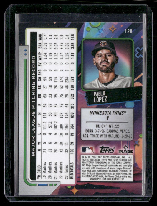 2024 Topps Chrome Cosmic #128 Pablo López
